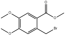 Methyl 2-(bromomethyl)-4,5-dimethoxybenzoate Struktur