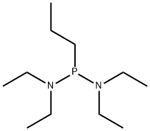 N,N,N',N'-tetraethyl-1-propylphosphinediamine Struktur