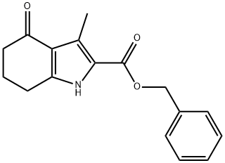 Benzyl 3-methyl-4-oxo-4,5,6,7-tetrahydro-1H-indole-2-carboxylate Struktur