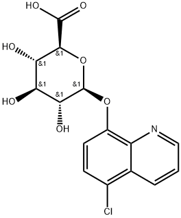 5-Chloro-8-hydroxyquinoline glucuronide Struktur