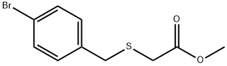 methyl 2-((4-bromobenzyl)thio)acetate Struktur