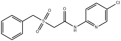 2-(benzylsulfonyl)-N-(5-chloropyridin-2-yl)acetamide Struktur