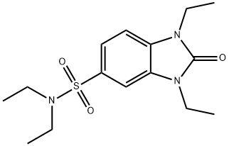 N,N,1,3-tetraethyl-2-oxo-2,3-dihydro-1H-benzimidazole-5-sulfonamide Struktur