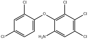 3,4,5-Trichloro-2-(2,4-dichlorophenoxy)aniline Struktur