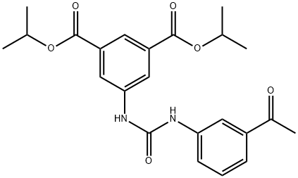 diisopropyl 5-(3-(3-acetylphenyl)ureido)isophthalate Struktur