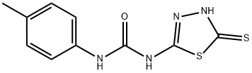 1-(5-mercapto-1,3,4-thiadiazol-2-yl)-3-p-tolylurea Struktur