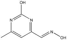 (E)-2-Hydroxy-6-methylpyrimidine-4-carbaldehyde oxime Struktur