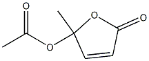 5-(Acetyloxy)-5-methyl-2(5H)-furanone Struktur