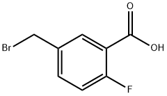 5-Bromomethyl-2-fluorobenzoic acid Struktur