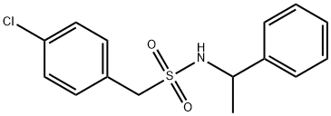 1-(4-chlorophenyl)-N-(1-phenylethyl)methanesulfonamide Struktur