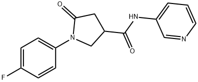 1-(4-fluorophenyl)-5-oxo-N-(pyridin-3-yl)pyrrolidine-3-carboxamide Struktur