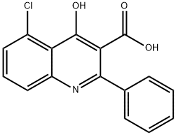 5-Chloro-4-hydroxy-2-phenylquinoline-3-carboxylic acid Struktur