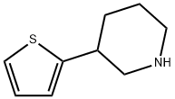 3-(thiophen-2-yl)piperidine Struktur