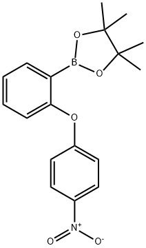 1,3,2-Dioxaborolane, 4,4,5,5-tetramethyl-2-[2-(4-nitrophenoxy)phenyl]- Struktur