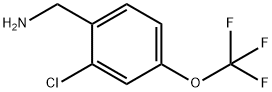 (2-chloro-4-(trifluoromethoxy)phenyl)methanamine Struktur