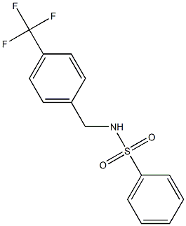 Benzenesulfonamide, N-[[4-(trifluoromethyl)phenyl]methyl]-
 Struktur