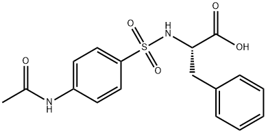 (2S)-2-[(4-acetamidophenyl)sulfonylamino]-3-phenyl-propanoic acid Struktur