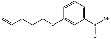 3-(pent-4-enyloxy)phenylboronic acid Struktur