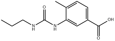 4-methyl-3-(3-propylureido)benzoic acid Struktur