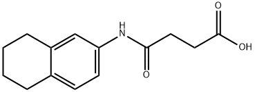 4-oxo-4-(5,6,7,8-tetrahydro-2-naphthalenylamino)butanoic acid Struktur