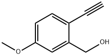 (2-Ethynyl-5-methoxyphenyl)methanol Struktur