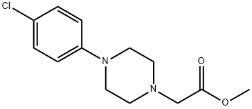 methyl 2-(4-(4-chlorophenyl)piperazin-1-yl)acetate Struktur