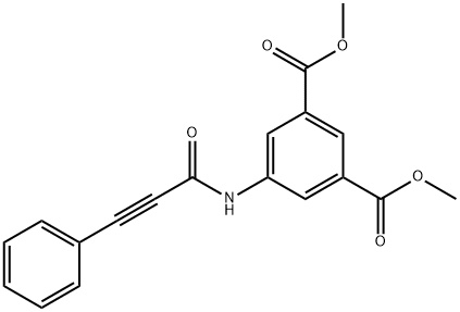 dimethyl 5-(3-phenylpropiolamido)isophthalate Struktur