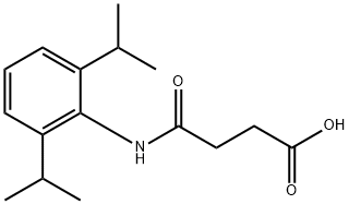 4-((2,6-diisopropylphenyl)amino)-4-oxobutanoic acid Struktur