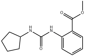 methyl 2-(3-cyclopentylureido)benzoate Struktur