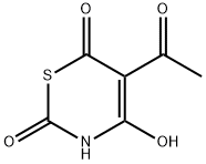 5-acetyl-4-hydroxy-2H-1,3-Thiazine-2,6(3H)-dione Struktur