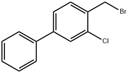 2-chloro-4-phenylbenzyl bromide Struktur