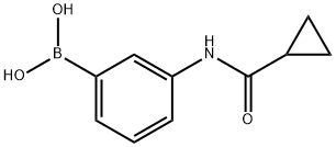 B-[3-[(cyclopropylcarbonyl)amino]phenyl]boronic acid Struktur