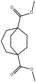 1,5-dimethyl bicyclo[3.2.2]nonane-1,5-dicarboxylate Struktur