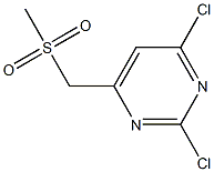 2,4-Dichloro-6-(methylsulfonylmethyl)pyrimidine Struktur