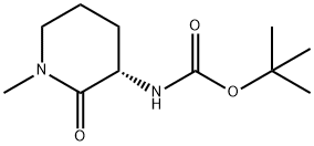 (S)-tert-butyl (1-methyl-2-oxopiperidin-3-yl)carbamate Struktur