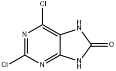 2,6-Dichloropurin-8-ol Struktur