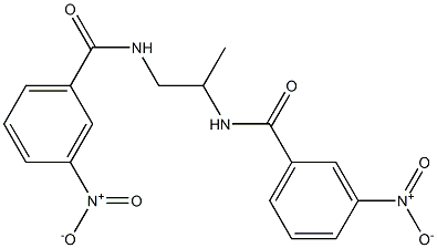 N,N'-1,2-propanediylbis(3-nitrobenzamide) Struktur