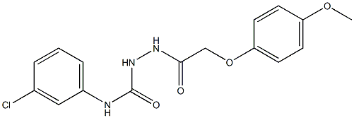 N-(3-chlorophenyl)-2-[(4-methoxyphenoxy)acetyl]hydrazinecarboxamide