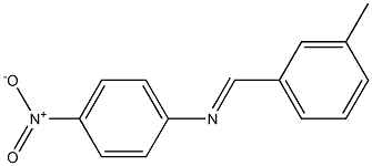 N-(3-methylbenzylidene)-4-nitroaniline Struktur