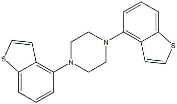 1,4-bis(benzo[b]thiophen-4-yl)piperazine Struktur