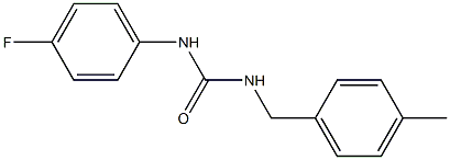 1-(4-Fluorophenyl)-3-(4-methylbenzyl)urea, 97% Struktur