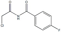 N-(2-CHLOROACETYL)-4-FLUOROBENZAMIDE Struktur