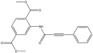 dimethyl 2-(3-phenylpropiolamido)terephthalate Struktur