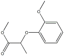 methyl 2-(2-methoxyphenoxy)propanoate Struktur