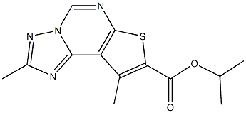 isopropyl 2,9-dimethylthieno[3,2-e][1,2,4]triazolo[1,5-c]pyrimidine-8-carboxylate Struktur