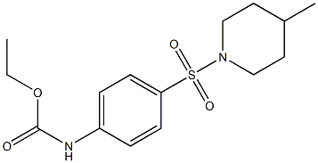 ethyl (4-((4-methylpiperidin-1-yl)sulfonyl)phenyl)carbamate Struktur