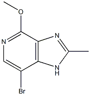 7-Bromo-4-methoxy-2-methyl-1H-imidazo[4,5-c]pyridine Struktur