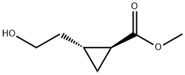 (1S,2R)-METHYL 2-(2-HYDROXYETHYL)CYCLOPROPANECARBOXYLATE Struktur