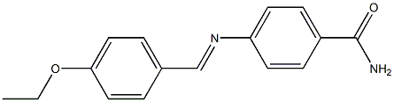 4-[(4-ethoxybenzylidene)amino]benzamide Struktur