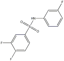 3,4-Difluoro-N-(3-fluorophenyl)benzenesulfonamide, 97% Struktur